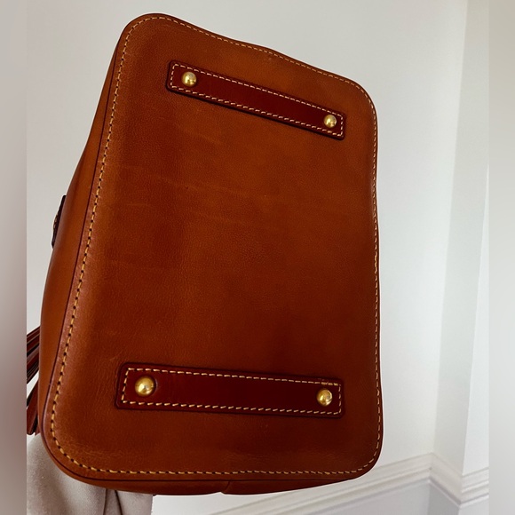 Dooney and Bourke Tasha Florentine Leather Drawstring Shoulder Bag Natural EUC - Picture 15 of 15